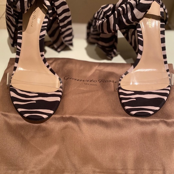 Gianvito Rossi Zebra Farah Sandals - Picture 3 of 5